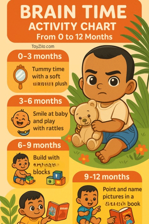 Brain Time Activity Chart: From 0 to 12 Months