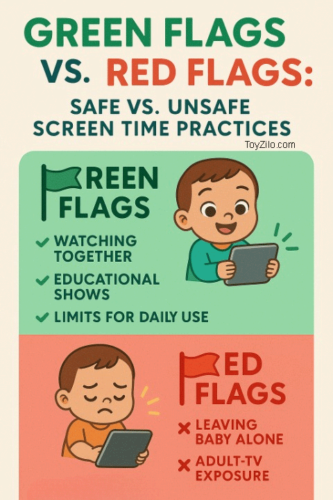 Green Flags vs. Red Flags: Safe vs Unsafe Screen Time Practices