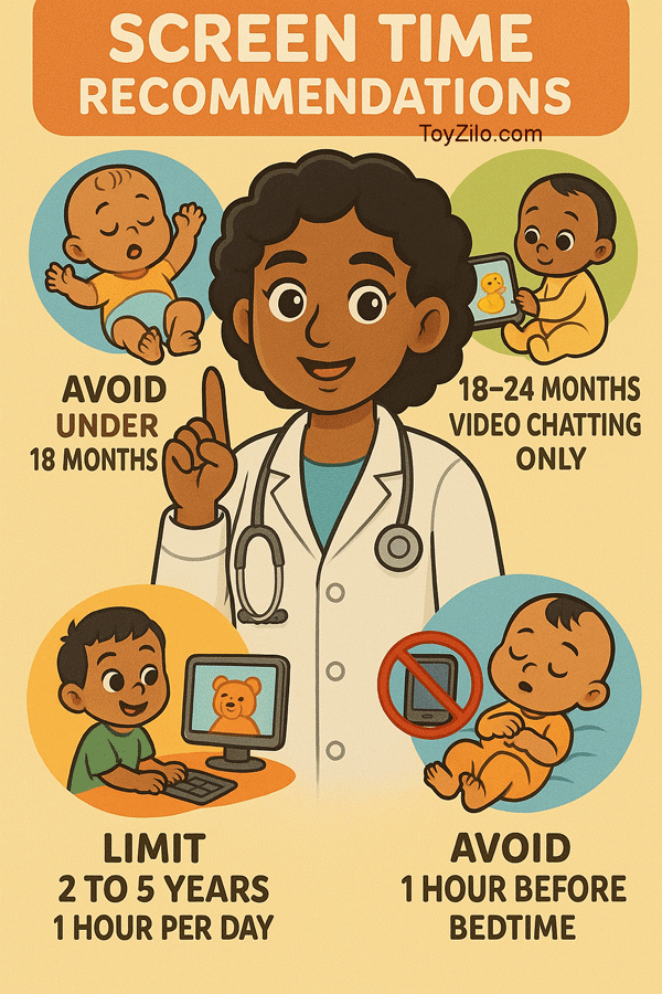 Explaining screen time recommendations visually