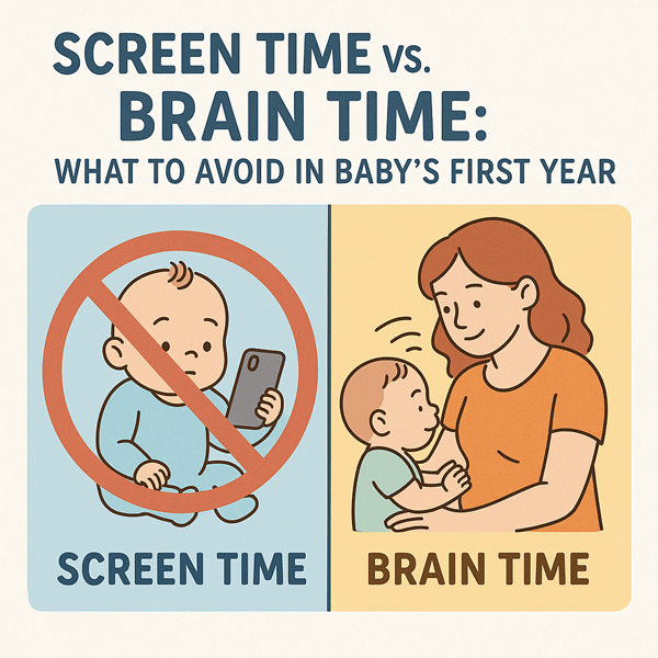 Screen Time vs. Brain Time: What to Avoid in Baby’s First Year