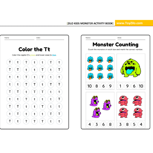 Monster Activity book Nursery